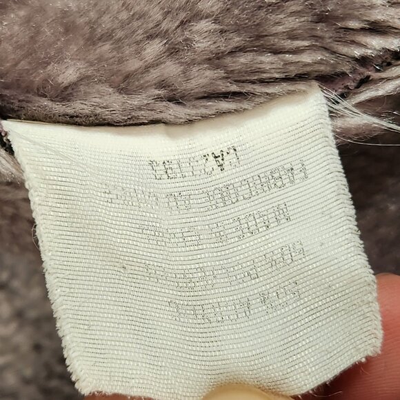 Vintage French Spy Vest Size 10 Lavender Faux Fur - Picture 8 of 10